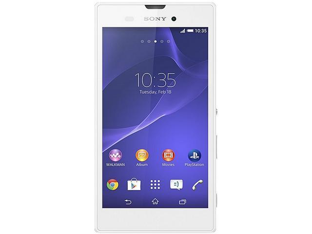 Sony Xperia T3 LTE D5106 Unlocked Cell Phone 5.3" White 8 GB, 1 GB RAM