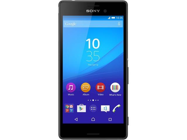 Sony Xperia M4 Aqua E2306 3G Unlocked Cell Phone 5" Black 8GB 2GB RAM