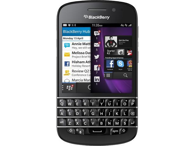 BlackBerry Q10 SQN100-1 4G LTE Unlocked Cell Phone 3.1" Black 16GB 2GB RAM