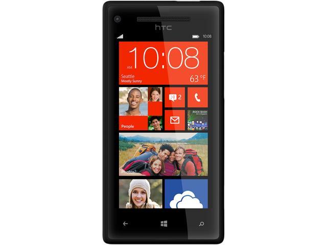 HTC Windows Phone 8X 16GB Unlocked Cell Phone 4.3" Black 16 GB storage, 1 GB RAM