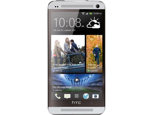 HTC ONE 4G LTE Unlocked AT&T GSM Android Cell Phone w/ Beats Audio 4.7" Silver 32GB 2GB RAM