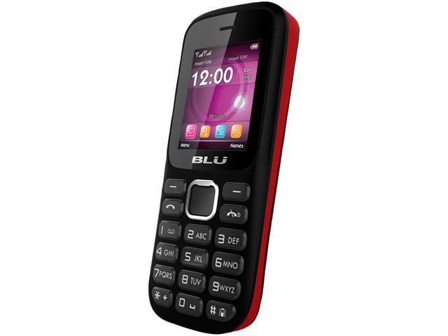 Blu Aria T174 Unlocked Cell Phone 1.8" Black/Red 16 MB ROM, 32 MB RAM