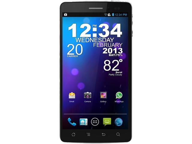 Blu Quattro 5.7 HD D460 Unlocked Cell Phone 5.7" Black 4GB, 1GB RAM