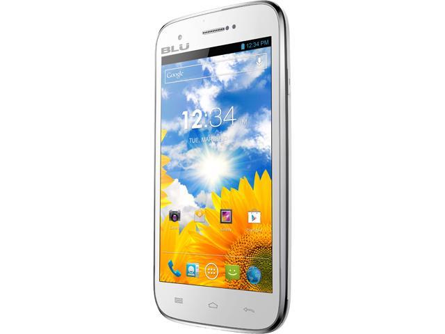 Blu Studio 5.0 D530 Unlocked GSM Android Smart Phone 5" White 4 GB ROM, 512 GB RAM