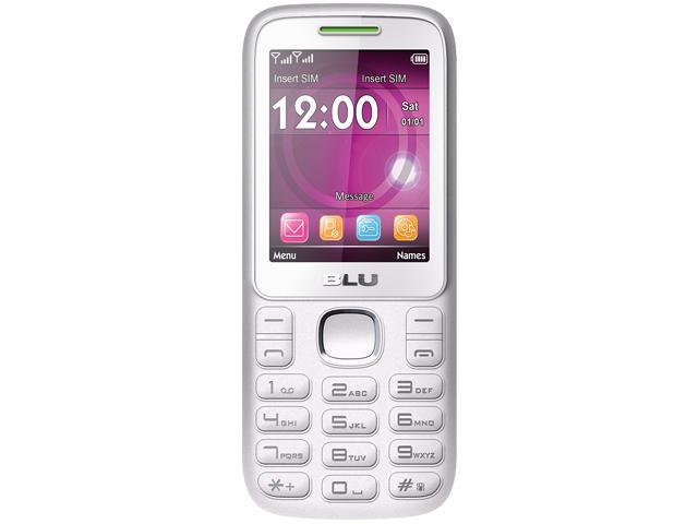 Blu Zoey 2.4 T178 Unlocked GSM Dual-SIM Cell Phone 2.4" White/Lime 32MB, 24MB RAM