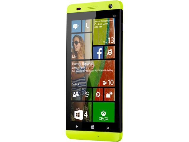 Blu Windows HD W510L 3G 8GB Unlocked GSM Windows 8.1 Cell Phone 5" Yellow 8GB 1GB RAM