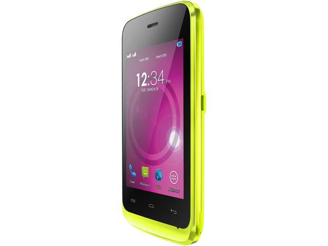 Blu Hero JR S250 Unlocked GSM Dual-SIM Cell Phone 3.5" Yellow 64 MB ROM, 64 MB RAM