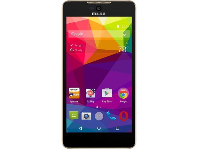Blu Studio C 5+5 LTE S0050UU 4G LTE Unlocked GSM Android Cell Phone 5" Gold 8GB 1GB RAM