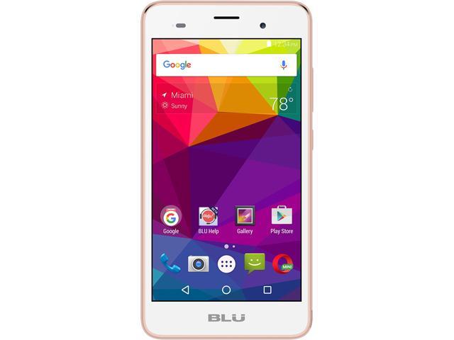 Blu Dash M2 D090U 3G Unlocked GSM Cell Phone 5" Pink 4GB 512MB RAM