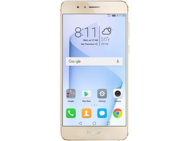 Huawei - Honor 8 Dual Camera Unlocked Smartphone 64GB Sunrise Gold - US Warranty