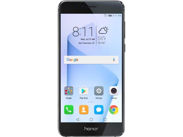 Huawei Honor 8 Dual Camera Unlocked Smartphone 64gb Midnight Black Us Warranty Newegg Com
