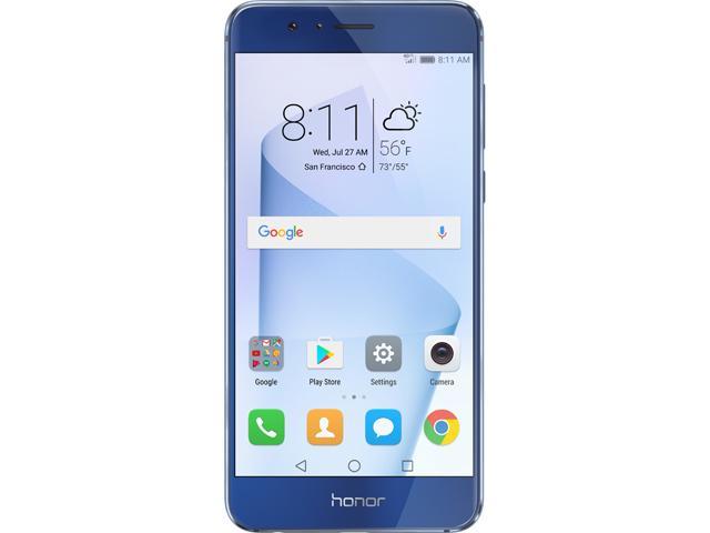 Huawei - Honor 8 Dual Camera Unlocked Smartphone 64GB Sapphire Blue - US Warranty
