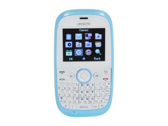Unnecto PEBBLE Unlocked Cell Phone w/ Dual Sim 2.0" White / Blue 64 MB