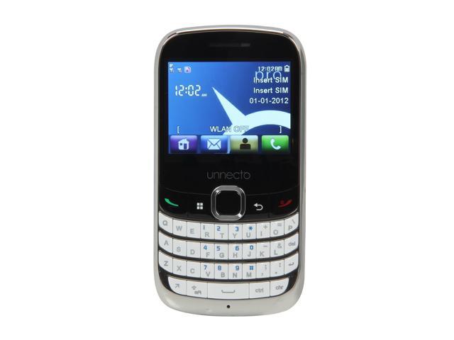 Unnecto Pro U-600-2NA Wi-Fi Touch Screen Qwerty Keyboard Camera Unlocked GSM Cell Phone 2.4" White 512 MB storage, 256 MB RAM