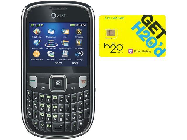 Zte Z431 Black Qwerty Cell Phone H2o 50 Sim Card