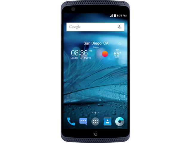 ZTE AXON Unlocked Smartphone, 32GB Storage 2GB RAM, 5.5" Blue Color (North America Warranty)