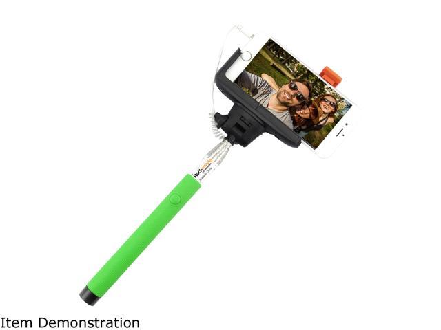 Rocksteady Green Wired Selfie Stick Wired Control SELFIE-WRD-GREEN