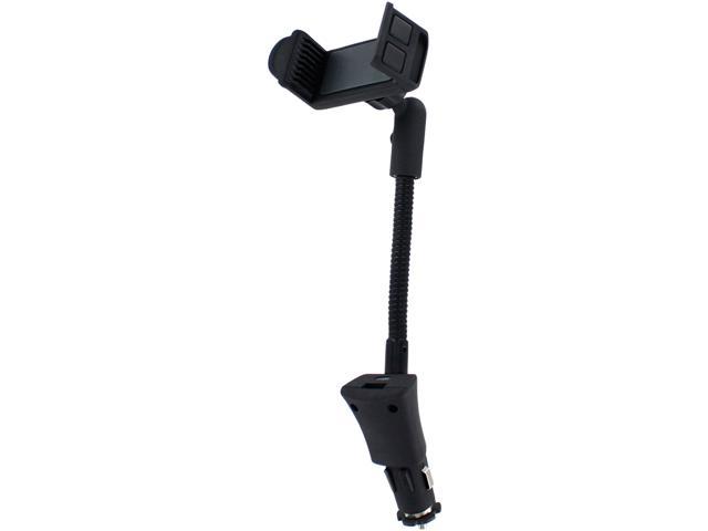 Tech Junkie TJ6013 Black Universal Car Mount and USB Charger for Smartphone