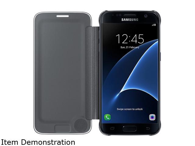 Samsung Galaxy S7 Edge S-View Cover Clear Black - EF-ZG935CBEGUS