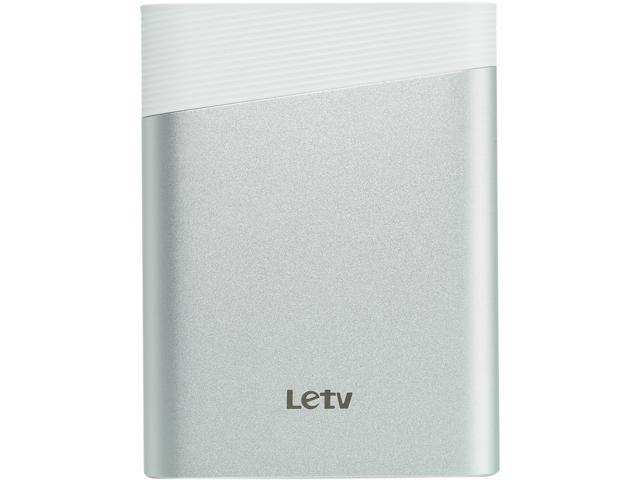Letv Super Power Bank 13400 mAh with dual outputs, Faster Charging compatible, External Battery Charger for smart phones and tablets, Silver