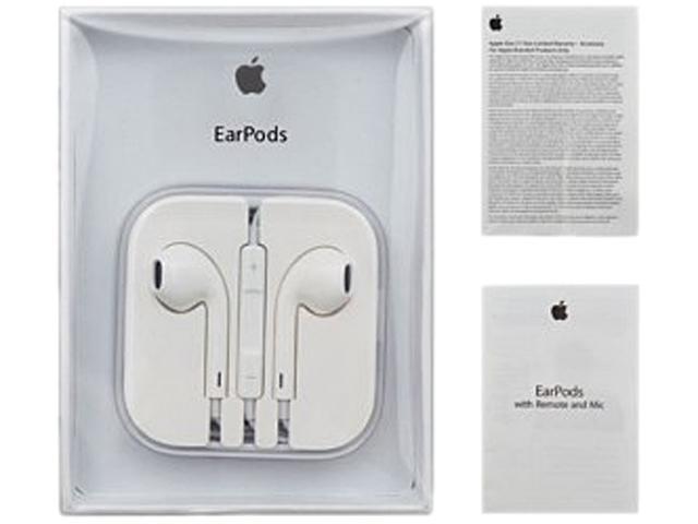 Apple White 3 5mm Oem Earpods With Remote And Mic Md7ll A Newegg Com