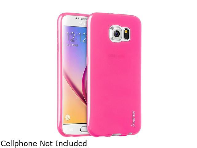 Insten Hot Pink Frosted TPU Rubber Candy Skin Case for Samsung Galaxy S6 2076384