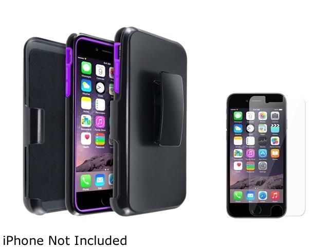 1X Hybird Case with Stand compatible with Apple iPhone 6 Plus 5.5, Purple/Black Note: Only compatible with Apple iPhone 6 Plus Keep your cell phone protected in style with this dual-layered protective