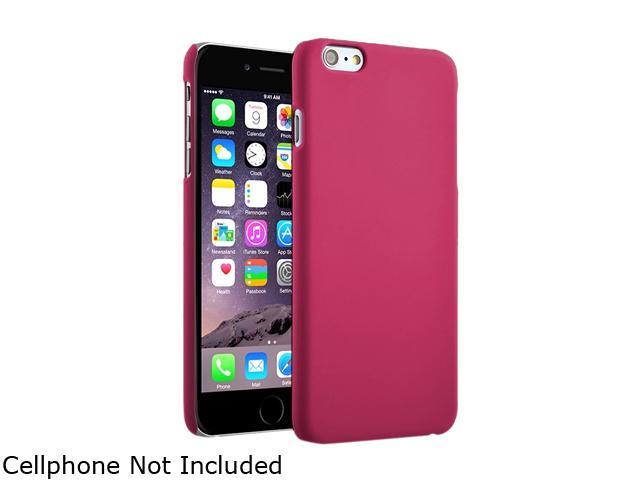Insten Hot Pink Rear Snap-in Rubber Case for Apple iPhone 6 Plus (5.5") 1975346