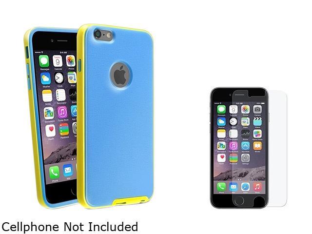 Insten Blue / Yellow PC Bumper Hybrid Case Cover + Anti-Glare Matte Screen Protector for Apple iPhone 6 Plus 5.5" 1984970