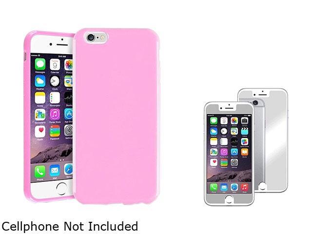 1X TPU Case compatible with Apple iPhone 6 4.7, Light Pink Jelly