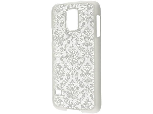Insten White Lace Snap-in Rubber Coated Case for Samsung Galaxy S5 / SV 1876797