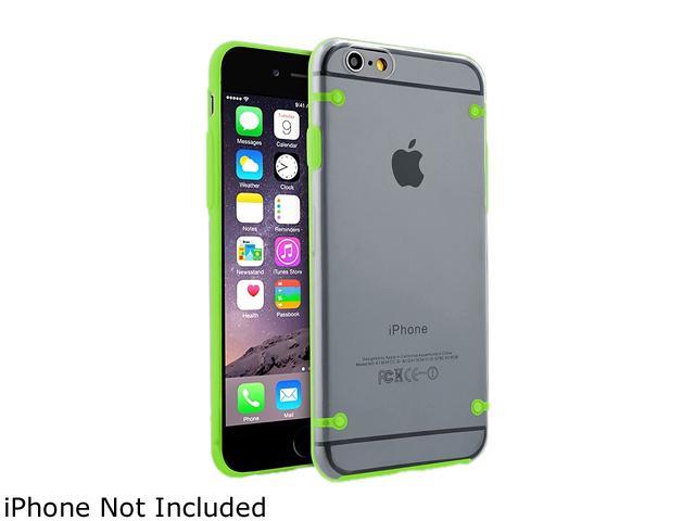 Insten Clear/Green TPU Rubber Bumper Snap-in Case Cover for Apple iPhone 6 Plus (5.5-inch) 1963884