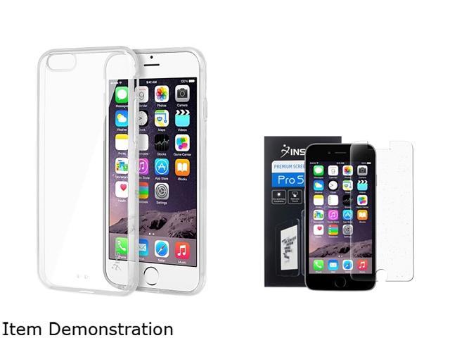 Insten Clear Bumper Clip-on Case Cover + Screen Protector for Apple iPhone 6 (4.7-inch) 1967865