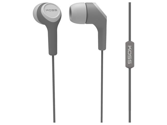 Koss Gray 3.5mm In-Ear Bud with Mic KEB15IG