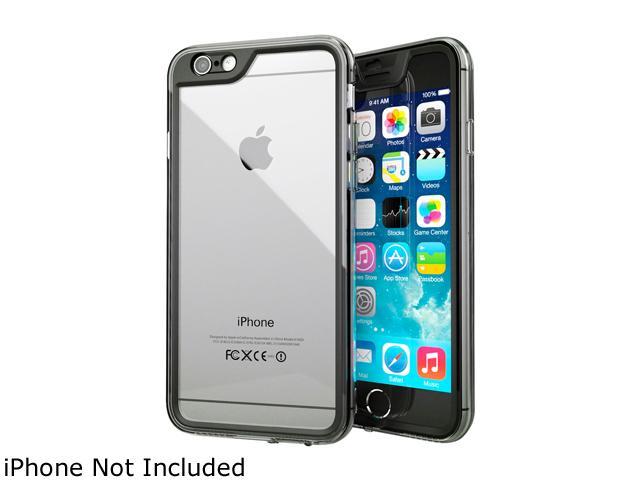 roocase Gelledge Slim Hybrid TPU/PC Hard Shell Case for Apple iPhone 6 4.7", Black