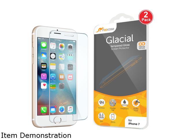 rooCASE Clear Tempered Glass Screen Protector for Apple iPhone 7 (2-Pack) RC-IPH7-4.7-TG018-2PK
