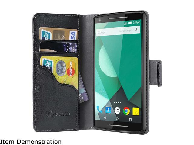 i-Blason Leatherbook Black Google Nexus 6P Case - Leatherbook Wallet Case Nexus6P-Leatherbook-Black