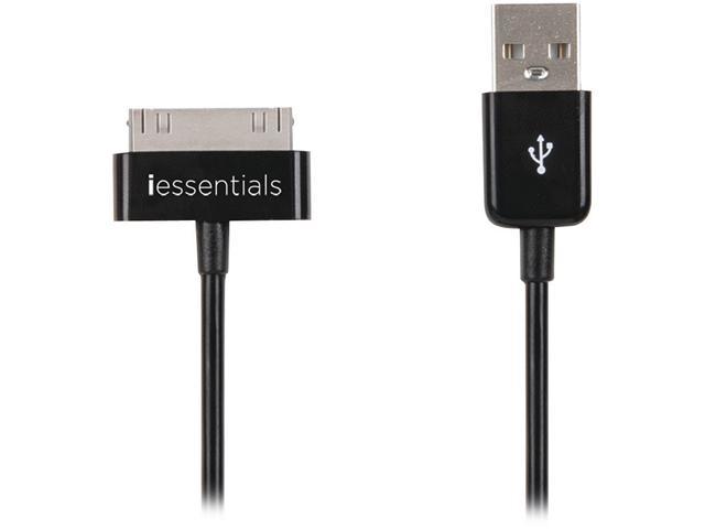 DigiPower IPL-DC-USB Black Charge & Sync Data Cable For Apple iPod, iPhone, & iPAD