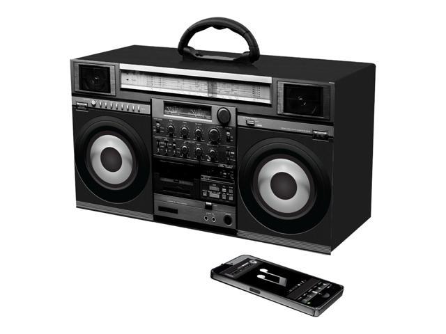 DGL Group HY-BOOM-BT-BLK Black Bluetooth Boombox Stereo Speaker