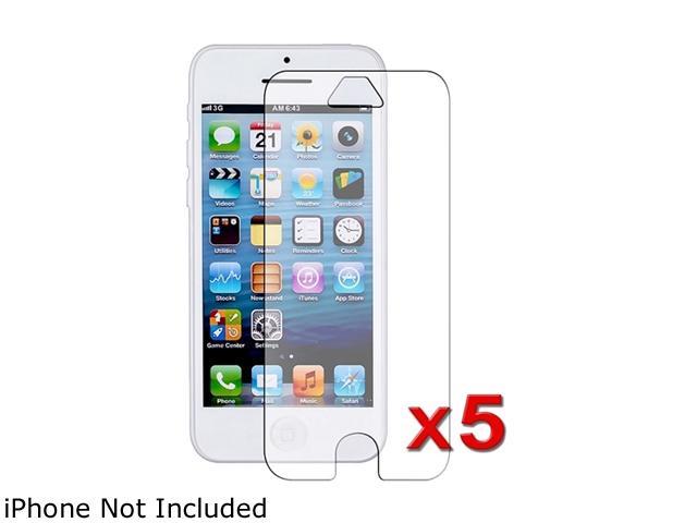 Insten Transparent 5-Pack Anti-Glare LCD Screen Protector for Apple iPhone 5 / 5C / 5S 1306642