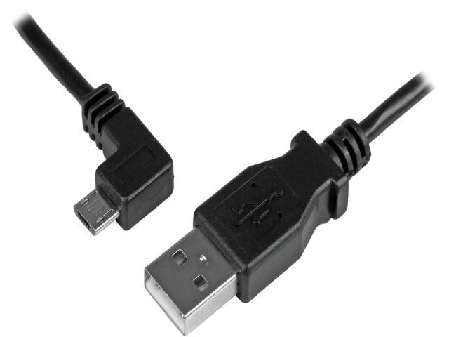 StarTech.com USBAUB2MLA Micro-USB Charge-and-Sync Cable M/M - Left ...