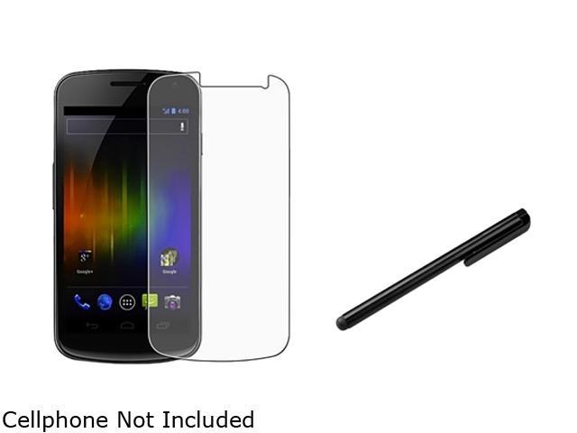 Insten 2X Reusable Anti-Glare Screen Protector +Black Universal Touch Screen Stylus Compatible With Samsung Galaxy Nexus CDMA SCH-i515, Galaxy Nexus GSM i9250