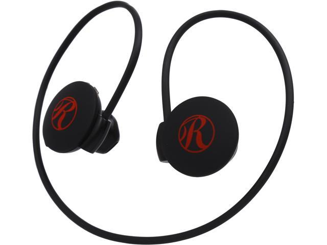 Rosewill R-Studio E-Motion Wireless Sport Headphones - Bluetooth, Black & Red, Stereo, Wrap Around with Hands-Free Mic