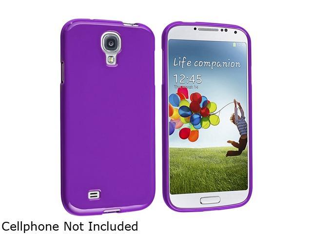 Insten TPU Rubber Skin Case Cover Compatible with Samsung Galaxy S4 / SIV i9500, Purple Jelly