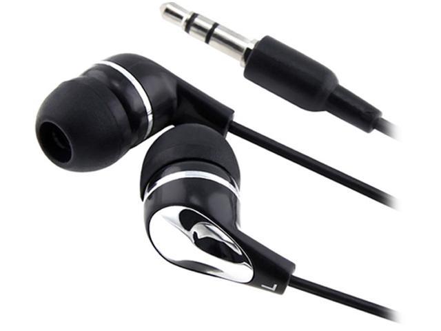 Insten Black / Silver 3.5mm In-Ear Stereo Headset 1068261
