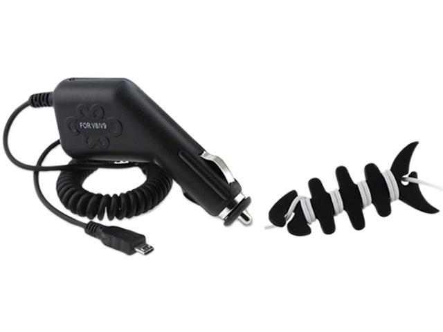 Insten Black Micro USB Car Charger+Black Headset Smart Wrap Compatible With Samsung Galaxy S3 i9300 T999 i747 i535 L710