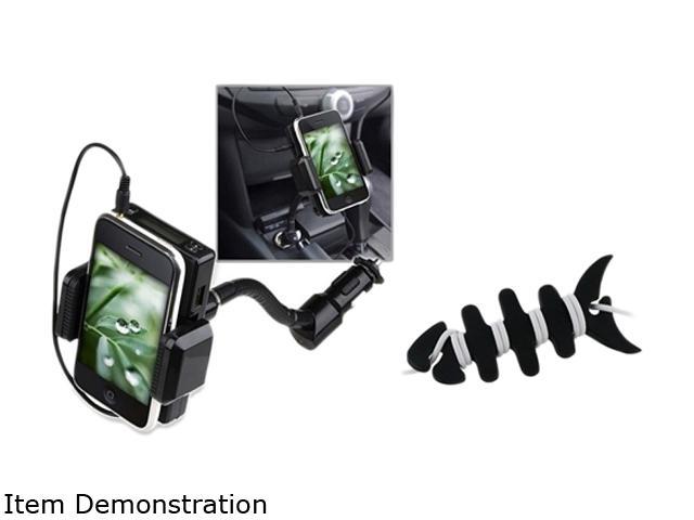 Insten Black Headset Smart Wrap+All-in-1 FM Transmitter w/ 3.5mm Audio Cable Compatible With Samsung Galaxy S3 i9300