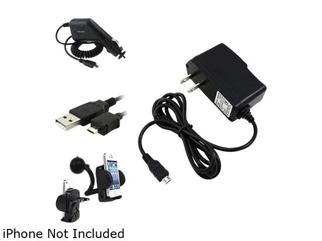 Insten FOR Samsung Galaxy S3 SIII i9300 SIV S4 i9500 MOUNT + USB Cable + CAR + HOME CHARGER