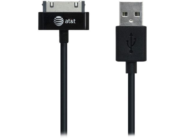 AT&T SC01-30 Black Charge & Sync Cable - 30-Pin