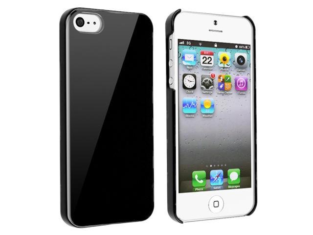 Insten Black Ice Cream Ultra Silm Case Accessories + Mini Pen Compatible with Apple iPhone 5 5G 5th Gen